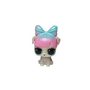LOL Surprise Partay Puppy Doll Figure Toy Dog Pet White Pink Blue‎ Ribbon Rare